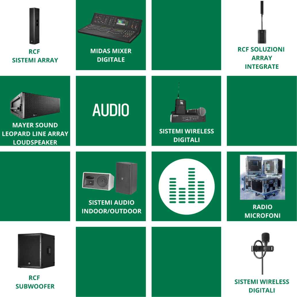 noleggio ledwall materiale audio video streaming